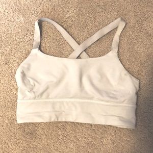 White Lululemon Both ways bra